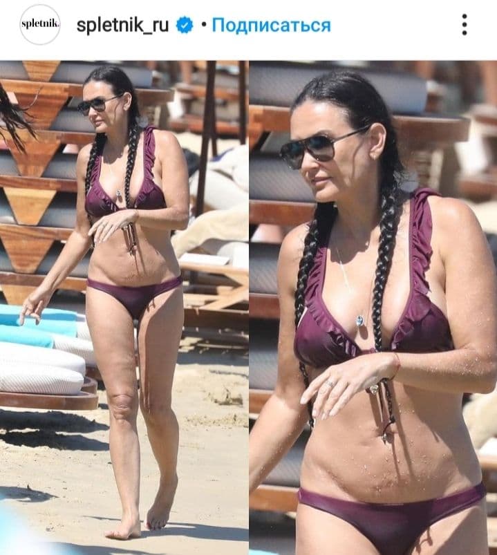 Як насправді виглядає фігура 58-річної Демі Мур: папараці зняли зірку на пляжі